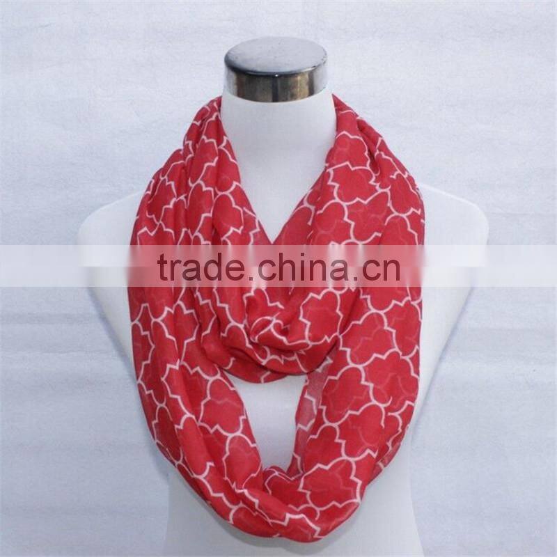 Wholesale women lovely mint Clover Scarf