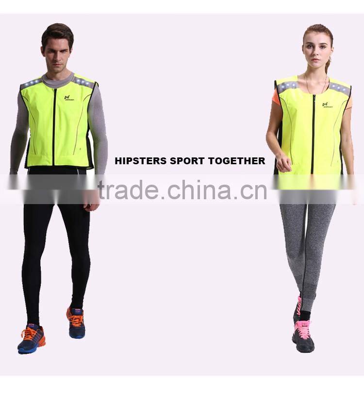 Flash blink LED light up warning safe reflective cyclist vest
