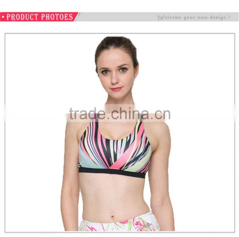 Hot Sale Best Running Bra Yoga Wear Breathable New Style Racerback Sports Bra