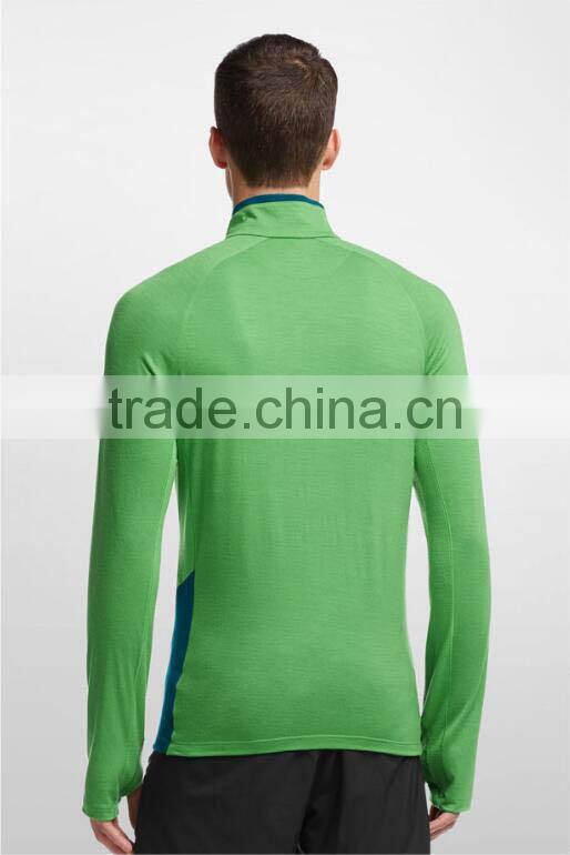 Factory Wholesale Plain Fitted T-Shirts Half-Zip Round Neck Sweatshirt