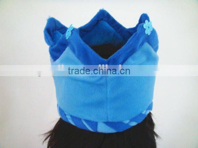 New style hign quality birthday party hat blue princess Crown hat birthday party