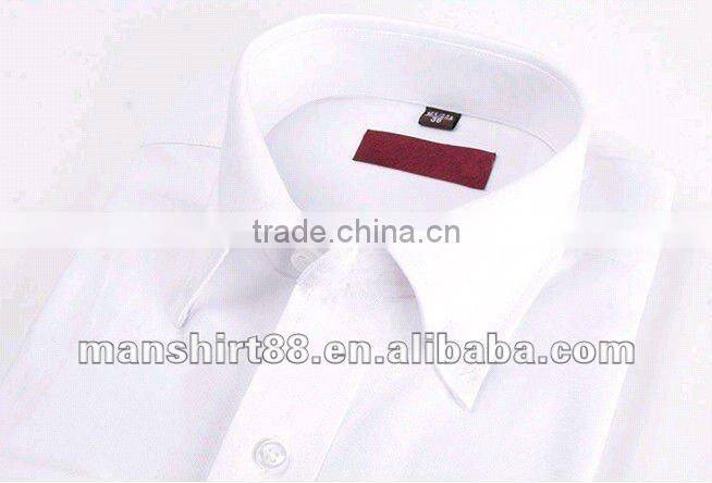 2016 new Slim cut style Long sleeve 100%Cotton Boys school Uniform white shirts