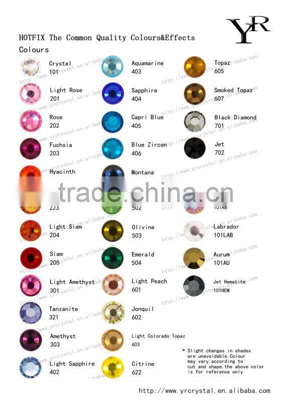 hot fix rhinestone fashion bag cap clothing shoes sweater DIY accessories in more colour and size