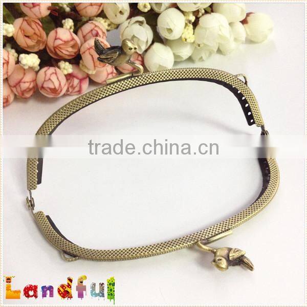 Vintage Bird Closure DIY Clutch With Sewing Holes Bag Frame Coin Purse Frame