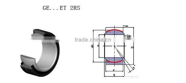 Durable Spherical Plain Bearing GE15ET-2RS, GE25ET-2RS, GE110ET-2RS
