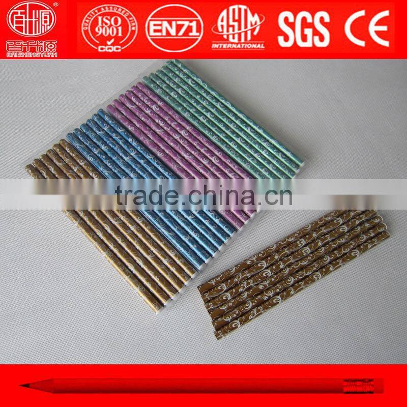 Wooden box color pencil set