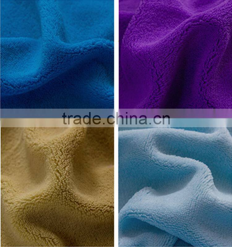 home textile knitting fabric custome printing coral fleece material in 100 polyester knitted warp fabrics