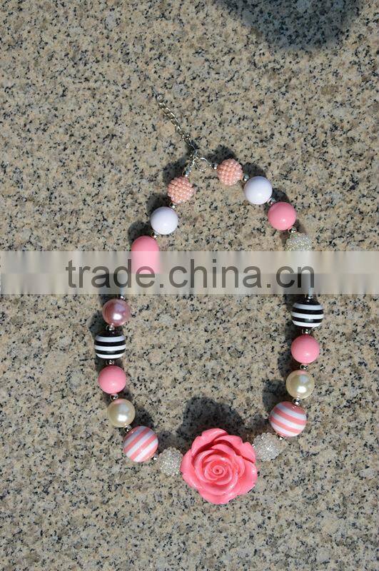 2014 new stocking fashion colorful necklace for baby