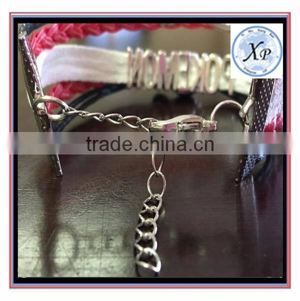 wholesale charm jewelry Pokemon Infinity Love Leather Bracelet