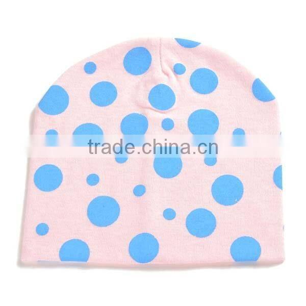 spring&summer korea style 100%cotton cute boys&girls dots pattern baby dress hats
