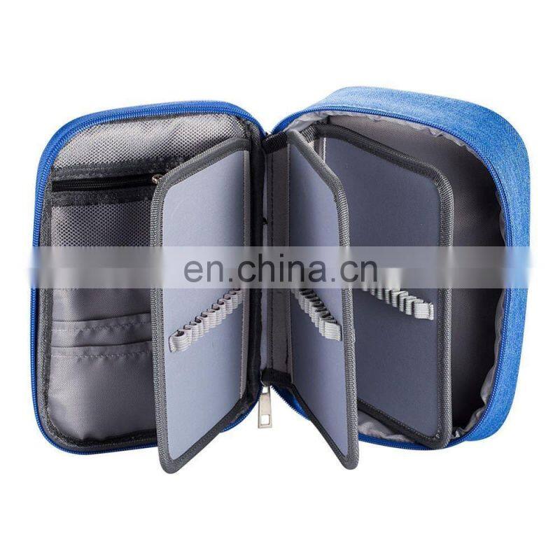 Large Capacity Pens Case Wrap Coloring Pencil Holder Organizer Stationary Bag Pencil Pouch