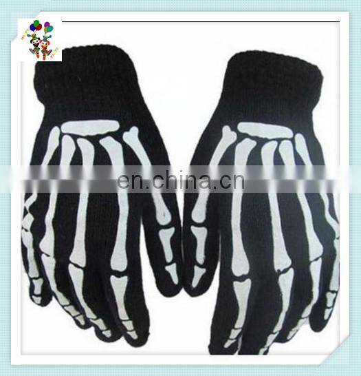 3D Skull Bones Hands Halloween Costume Adults Skeleton Party Gloves HPC-0965
