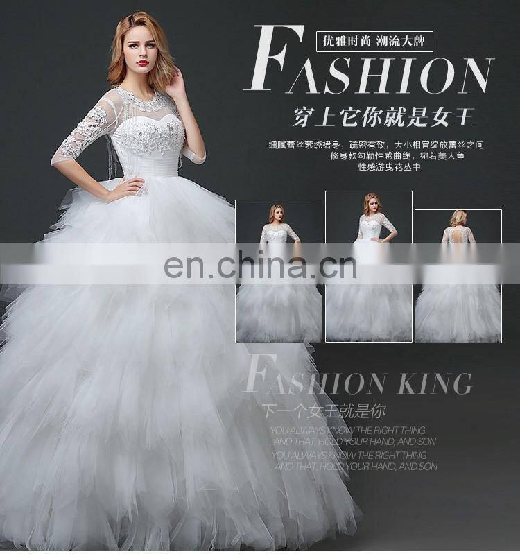 HS1619 2017 Luxury Applique Princess Bridal Gown Corset Organza Cathedral Church Ball Gown Wedding Dresses Cheap