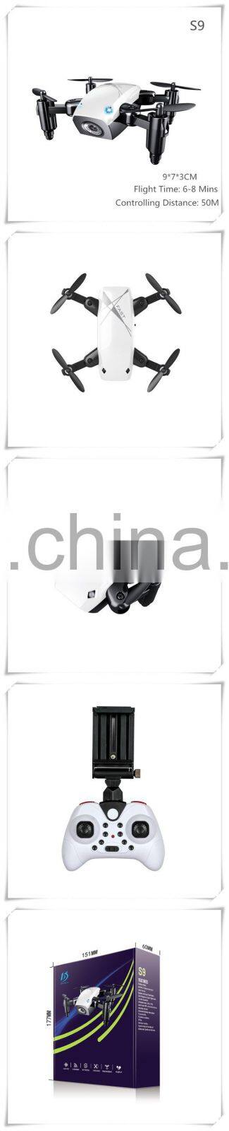 S9 Mini Drone Foldable Pocket Quadcopter with Camera WIFI App Control
