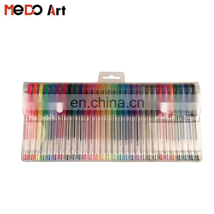 Rainbow Pack 24 Colors Gel Pens Set Metalic Glitter Pastel Neon Gel Ink Pen Set