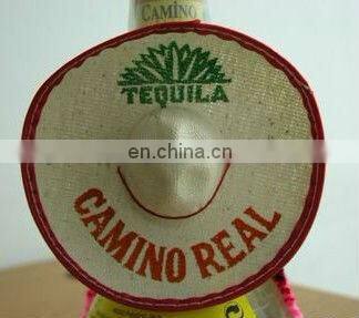 Tequila wine bottle hat JPH03, mini sombrero mexican hat for decoration of the bottle