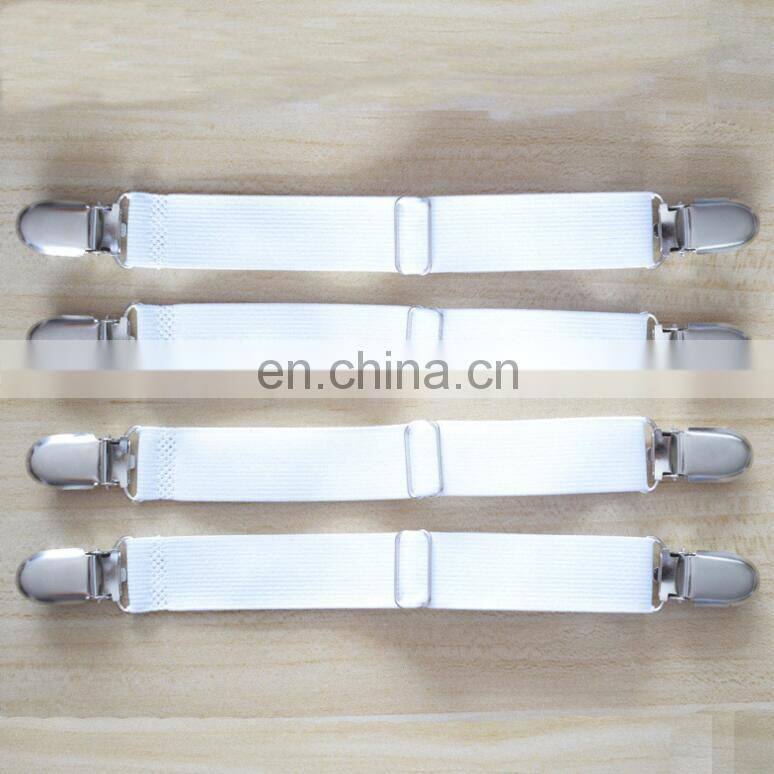Fashion hot sale Set 4 Adjustable Mattress Pad Cover holders Bed Sheet Cover Straps holders