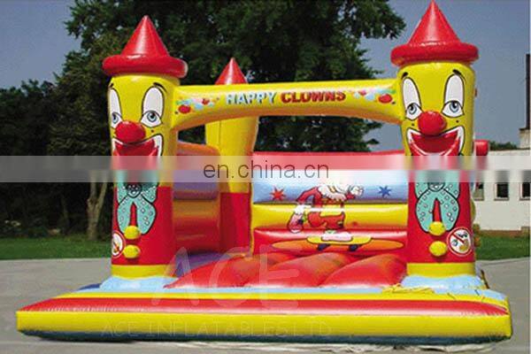 Inflatable Happy Clown bouncer castle with EN-14960 Standard