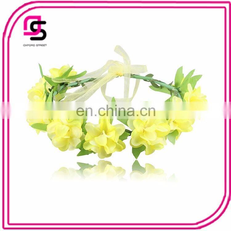Newest design fashion cloth flower headband accessories for beach wedding