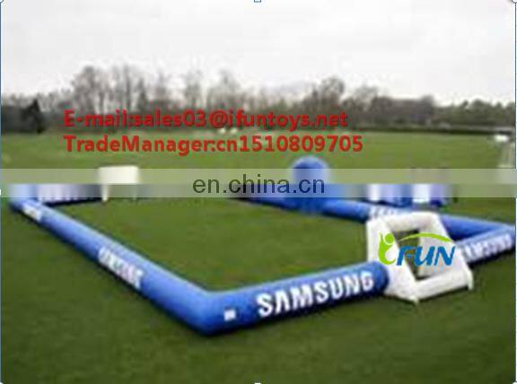 New design commercial arena football pitch/outdoor giant inflatable soap football field /hot inflatable football field
