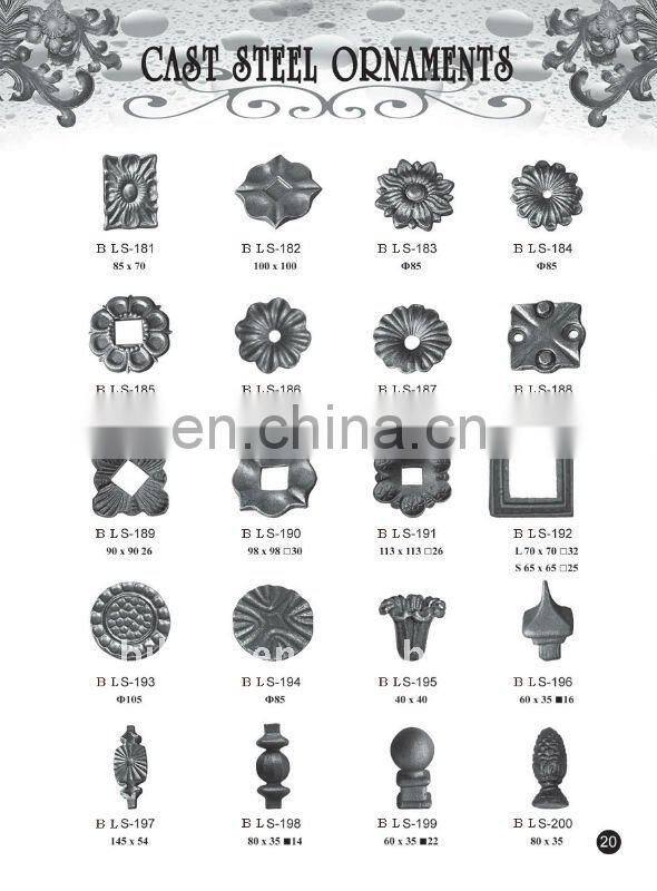 4130-weldable ornamental cast steel flowers producer hebei china