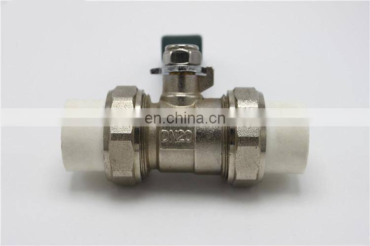 Manual PPR brass ball valve pvc ball valve handle ball valve pvc