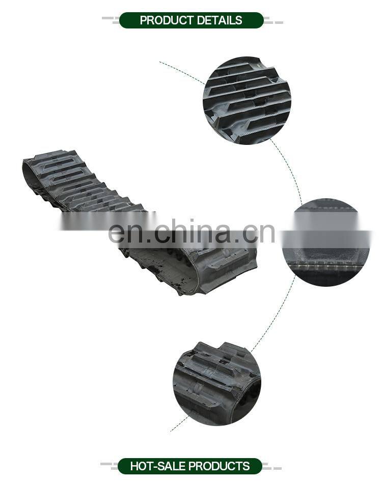 500x53x90 DC-70 kubota harvester tractors rubber Crawler Belt for combine harvester