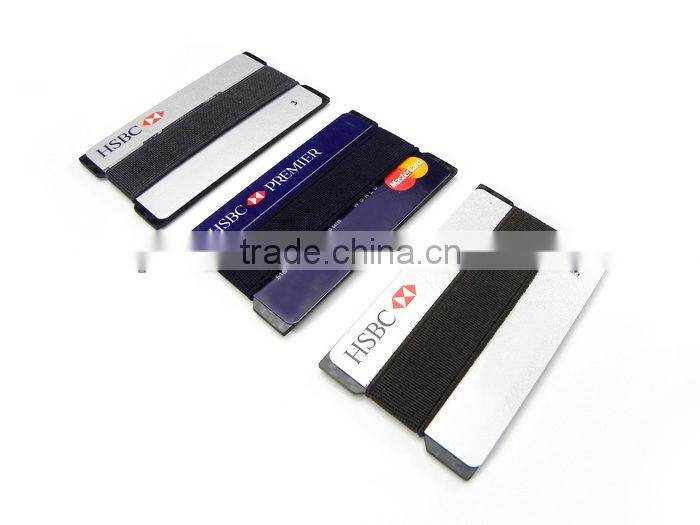 Colorful Elastic Bend Rear Carbon Fiber Business Cards holder