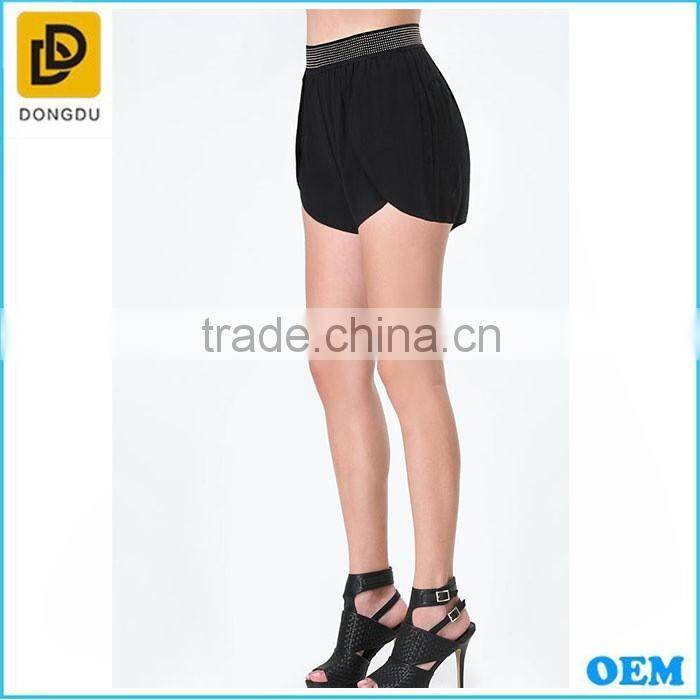 High waist style fashion slim women shorts wholesale