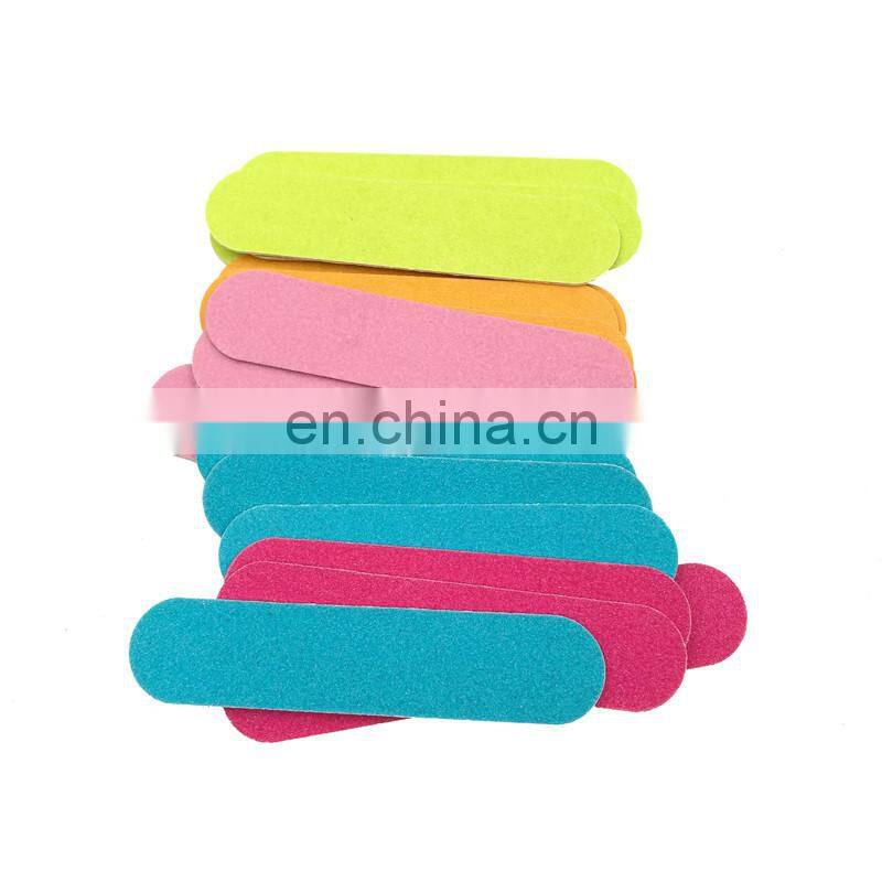 Cheap disposable custom printed round 80 100 120 150 180 240 wooden thin Mini nail file nail