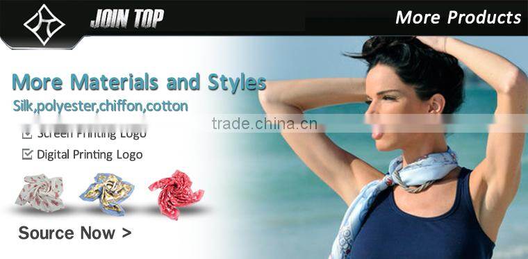Lady digital print custom design chiffon scarf