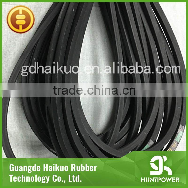 Black adjustable rubber v belt