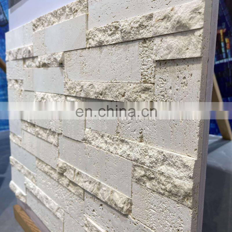 Natural Mosaic Stone 3D Style Brick Tiles Floor Wall Decoration Cultured Stone Mosaic Natural Stone Mosaic