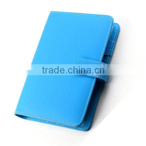 eco-friendly high qulaity mini notebook leather buckle pad colorful note pad