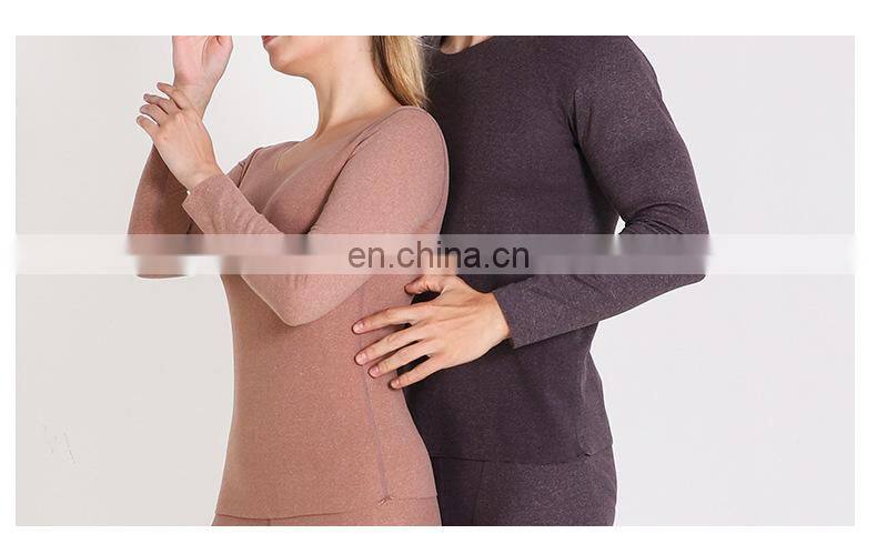 Manufacturer Christmas xmas sale Men's Pullover cozy underwear plus size 2-piece cloth winter top and pants