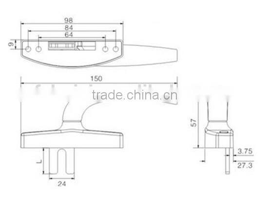 ZB010 construction aluminium accessories door and window handles