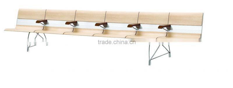 Aluminium alloy waiting chair airport bentwood waiting benches H60B-6