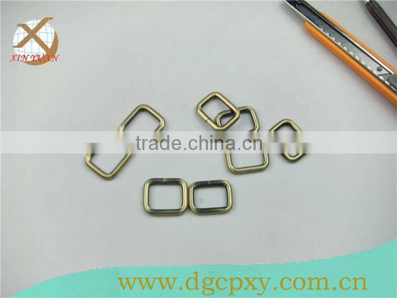 antique square leather bag buckles