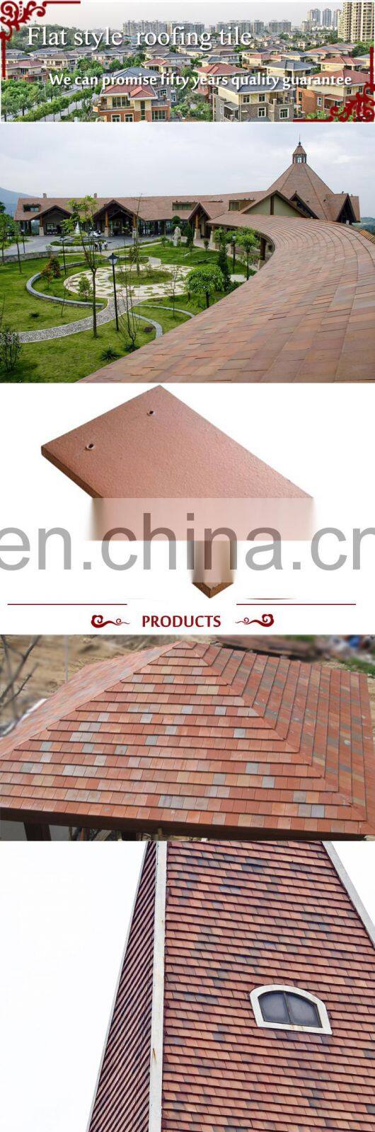 E1004 flat square clay roof tiles/ german roof tile/ heavy roof tiles ceramic
