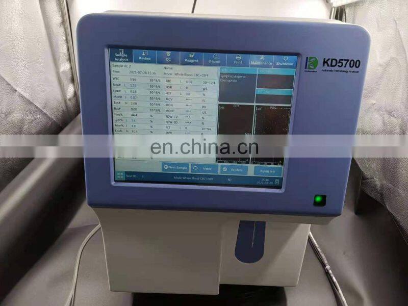 NEW 5-part Hematology Analyzer Factory Direct Sales Blood Testing Equipment KD-5700 5-part Hematology machine