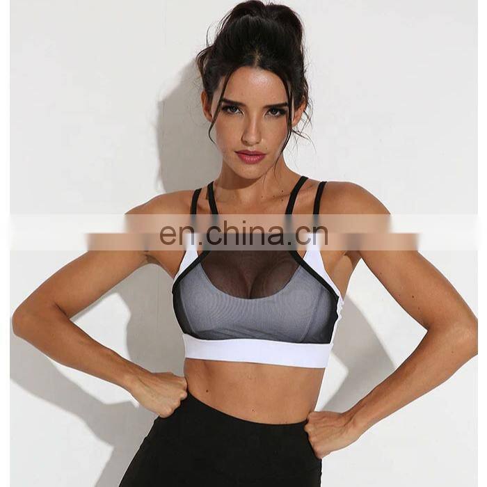 Breathable Compression Sexy Yoga Bra Crop Top Cheap Blank Crane Sports