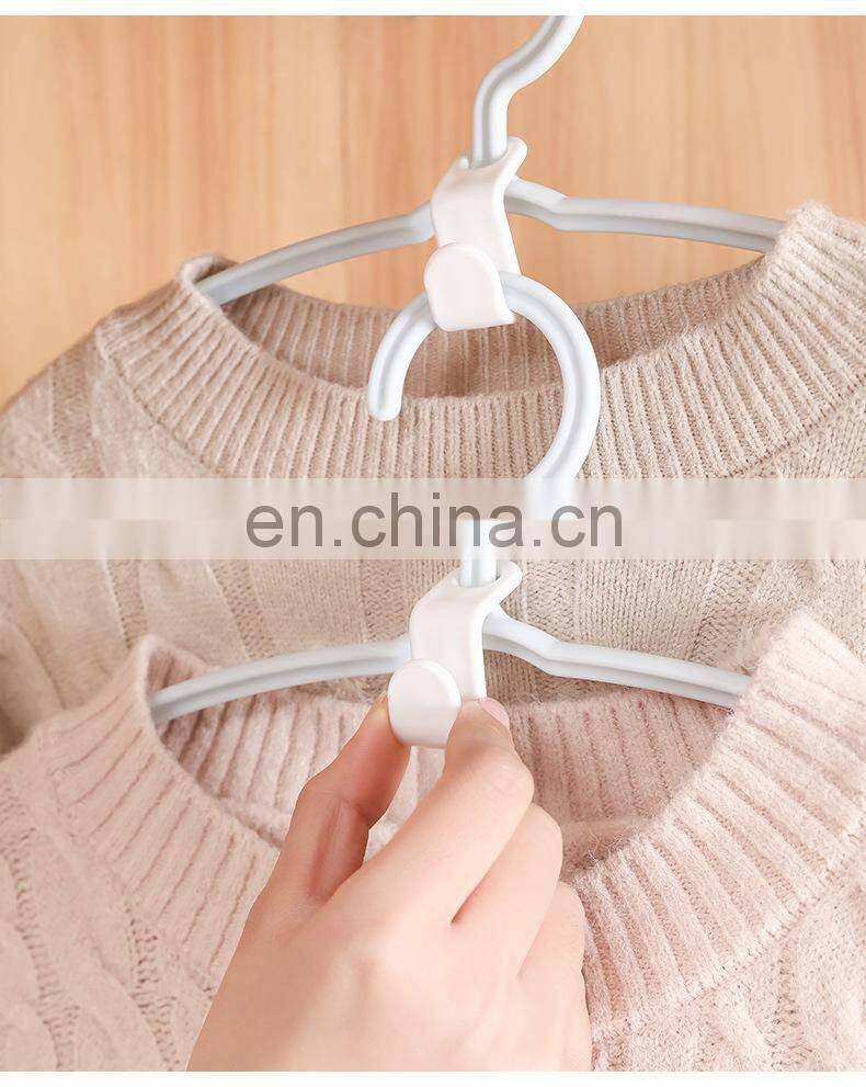 Mini Clothes Hanger Connector Hooks Cascading Plastic Wardrobe Coat Organizer Rack Holder Space Saving for Closet