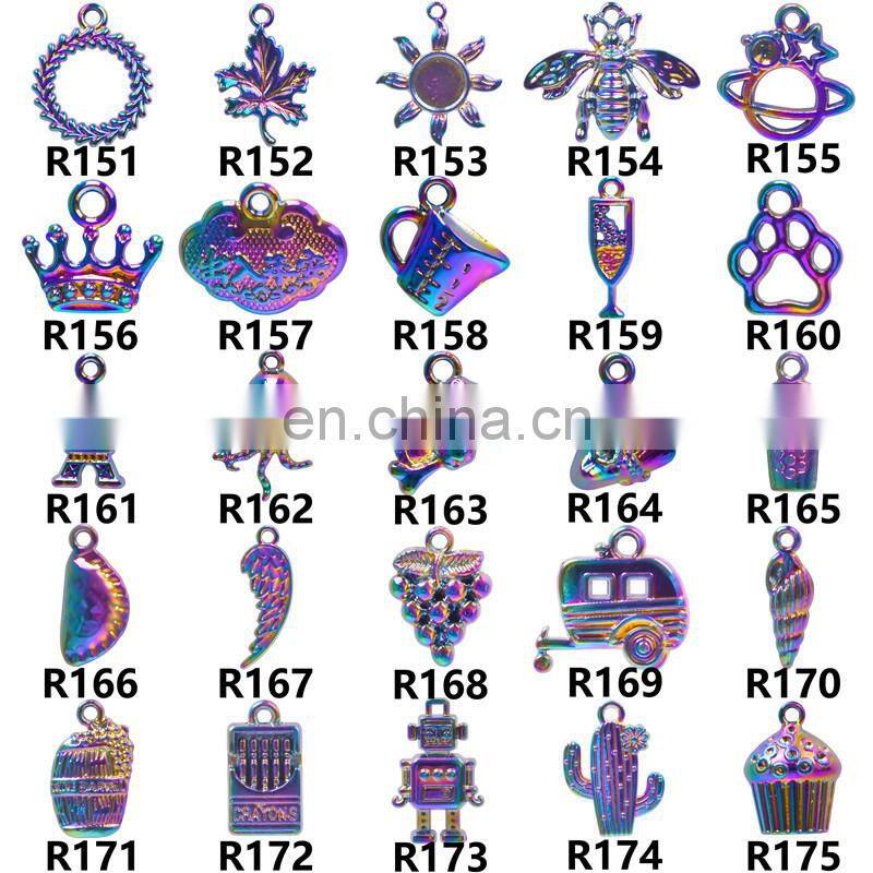 100Pcs Mixed Colorful Metal Animals Charms Beads For Jewelry Making DIY Bracelet Pendant Necklace Accessories Findings