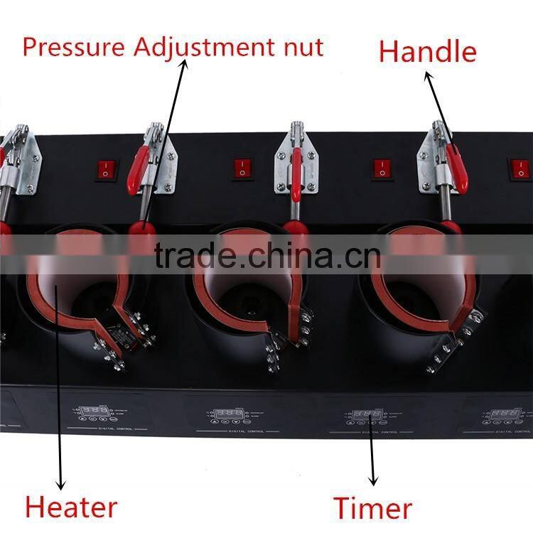 low price digital 5 in 1 combo Mug heat press transfer machine
