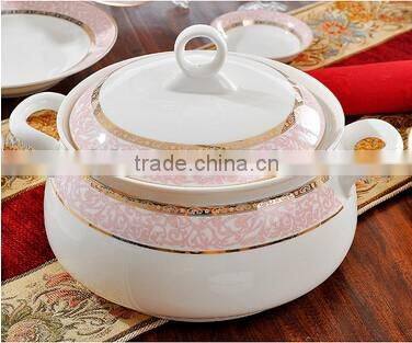 56 pcs Alibaba China Supplier Wholesale Ceramic Dinner Plate Set