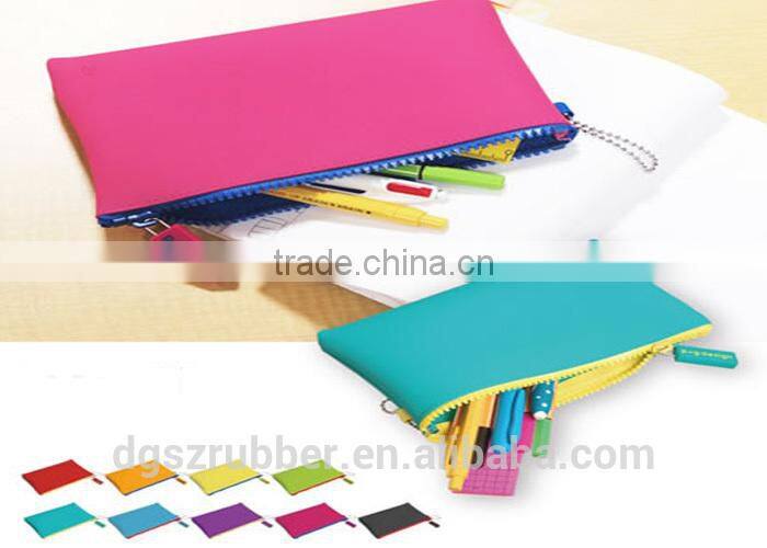 Customized 3D logo printed silicone coin purse handbag