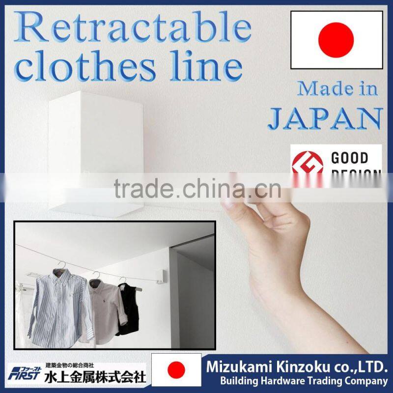 hungary hot-selling wire hangers for laundry made in Japan to dry clothes indoor with retractable wire and sophisticated design