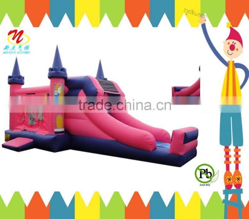 Inflatable combo big inflatable bouncer with inflatable slide for kids