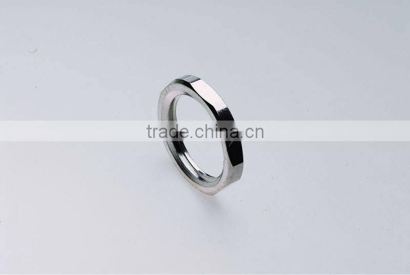 Nickel-plated, Automatic lathe machining, M16 brass hex nut