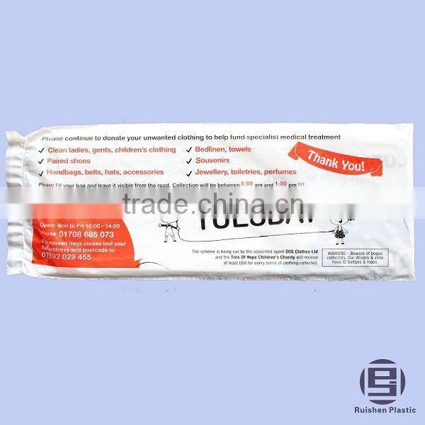 Recyclable Charity Bag For Collecting Clothes